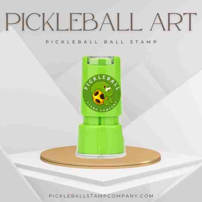 Permanent Self Inking Pickleball Ball Stamp