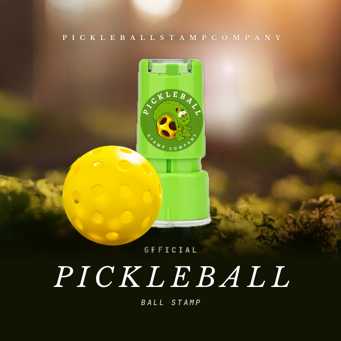Permanent Self Inking Pickleball Ball Stamp