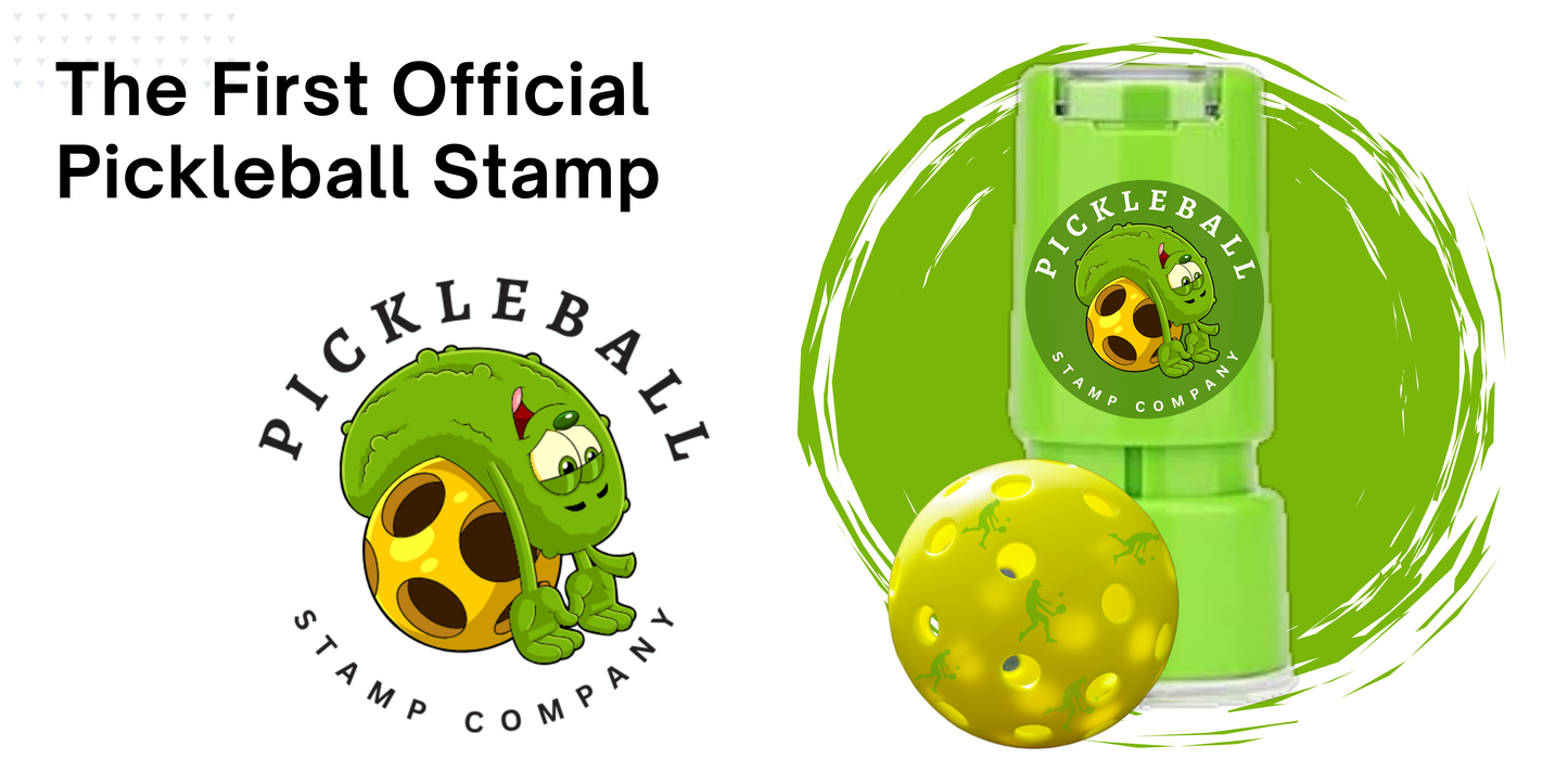 Permanent Self Inking Pickleball Ball Stamp