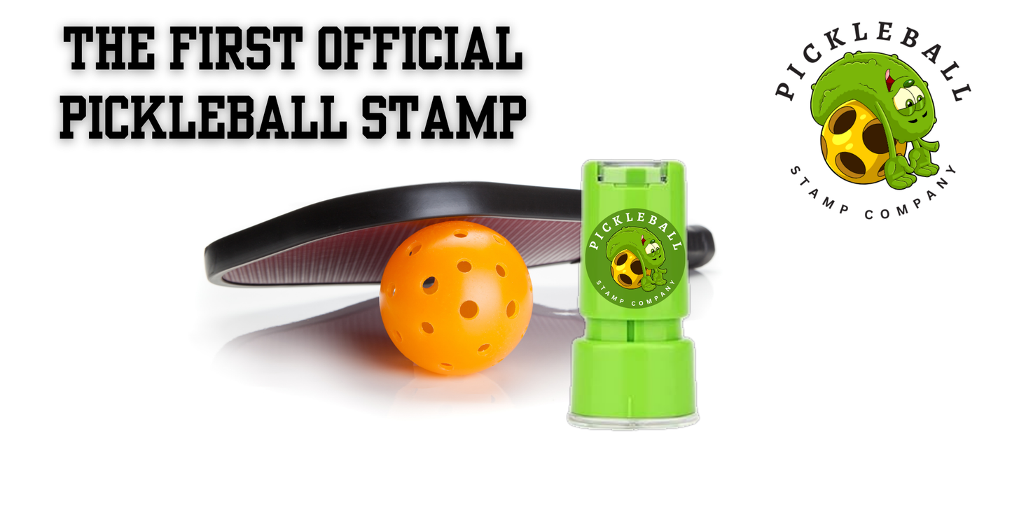 Permanent Self Inking Pickleball Ball Stamp